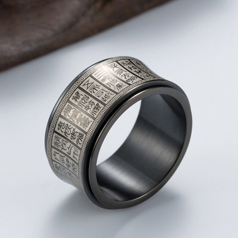 Bague Tournante Anti Stress Pur Acier Inoxydable 8 Tetes De Mort Pirate Skull P 2435 C 7 Bague Tournante Anti Stress Pur Acier Inoxydable 8 Tetes De Mort Pirate Skull P 2435 C 7