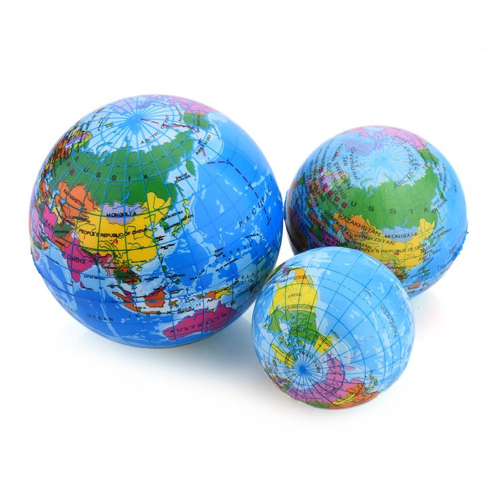 1pc Globe Stress Balls 1 Douzaine de balles en mousse de la Terre avec  carte du monde 6,35 cm World Stress Ball Earth Stress Relief pour la classe  /