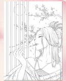 Coloriage Anti-Stress <br>Femme Chinoise - Shop Antistress