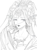 Coloriage Anti-Stress <br>Femme Chinoise - Shop Antistress