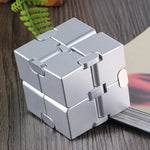 Jouet Anti-Stress <br>Cube Infini Aluminium - Shop Antistress