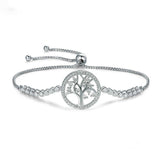 Bracelet Anti-Stress <br>Arbre de Vie (Argent/Platine) - Shop Antistress