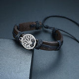 Bracelet Anti-Stress <br>Cuir Arbre de Vie - Shop Antistress